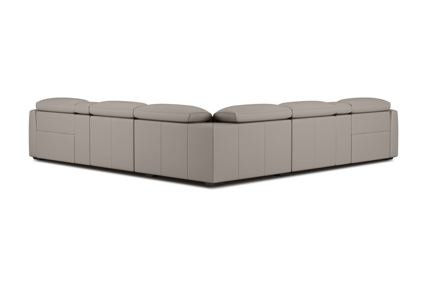 Carmen Leather Dual Recliner Corner Sectional with Console