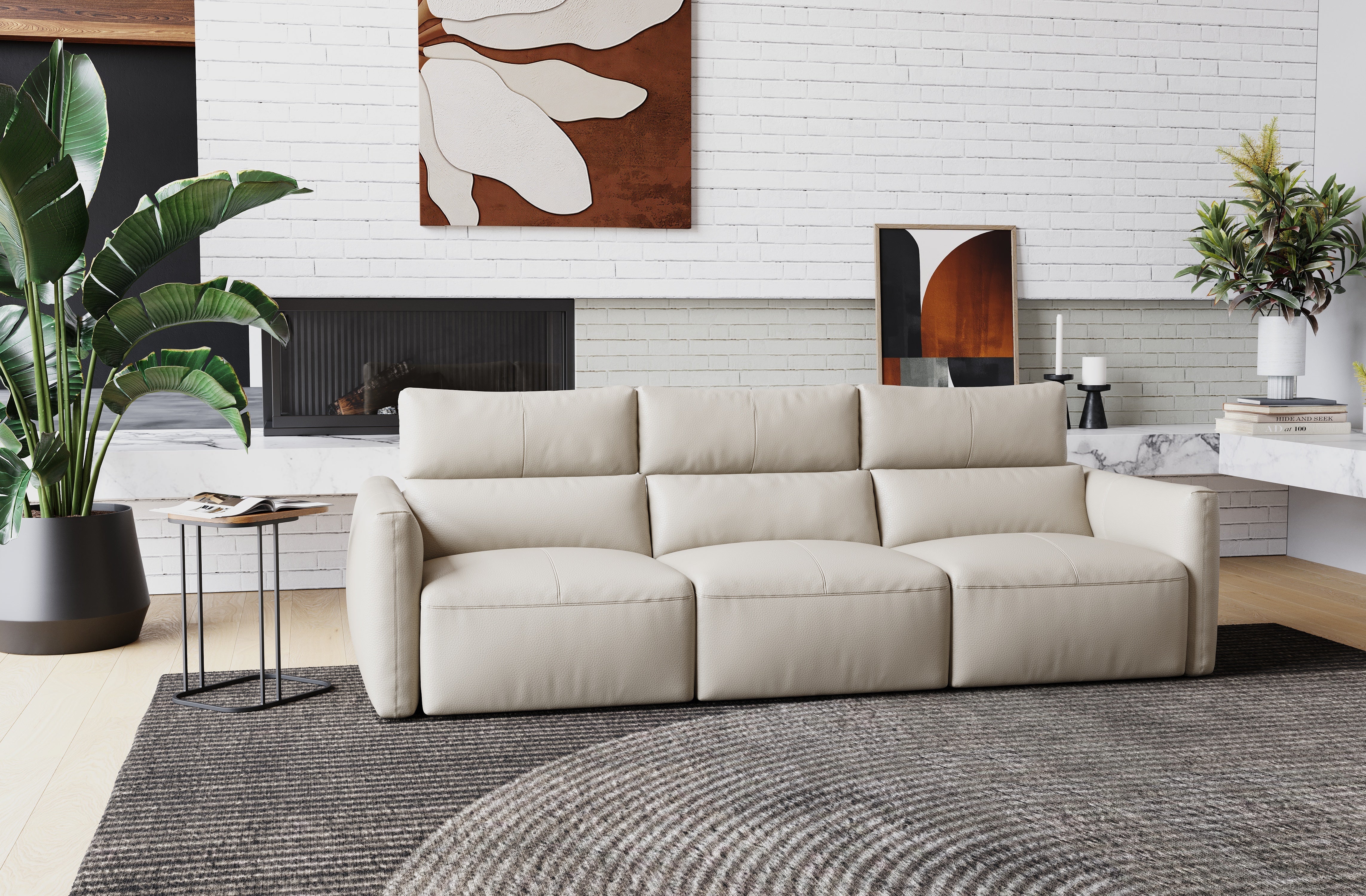 Alessia Leather Recliner Lounge