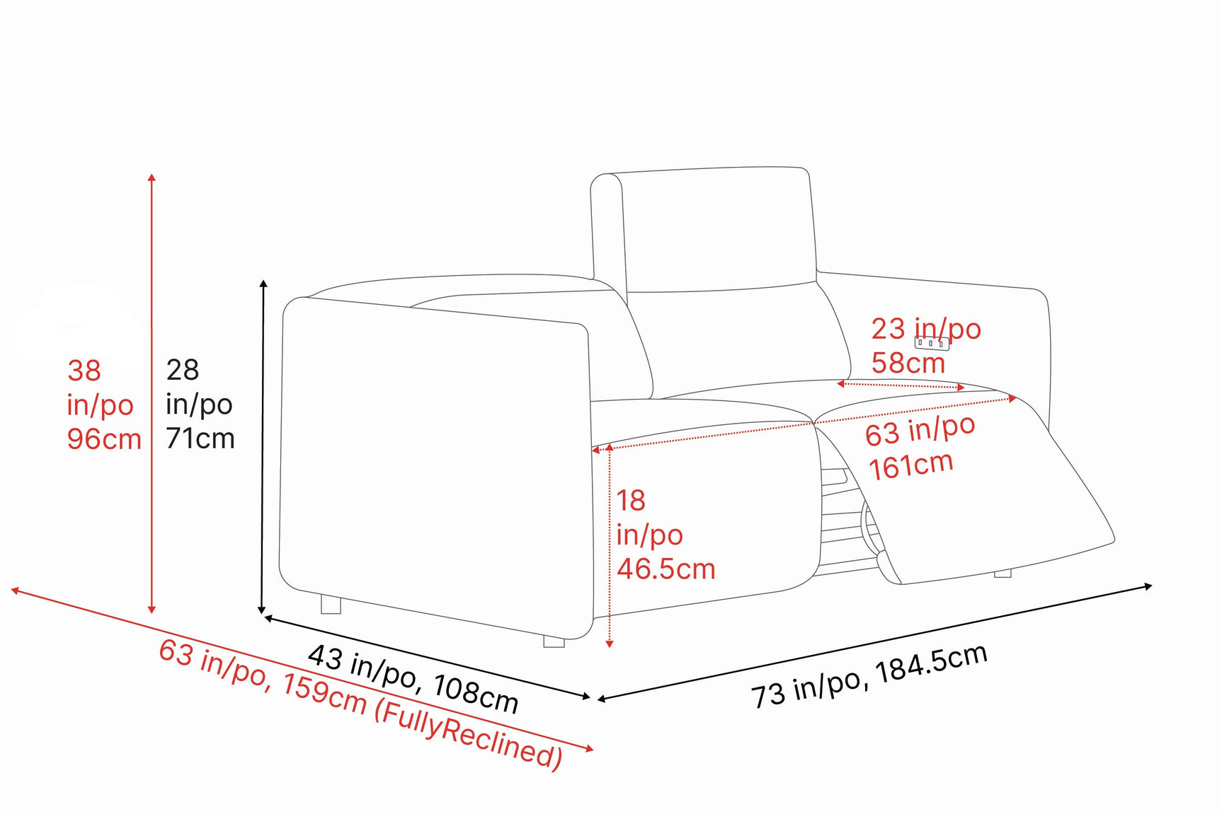 Alexandra Boucle Recliner Lounge