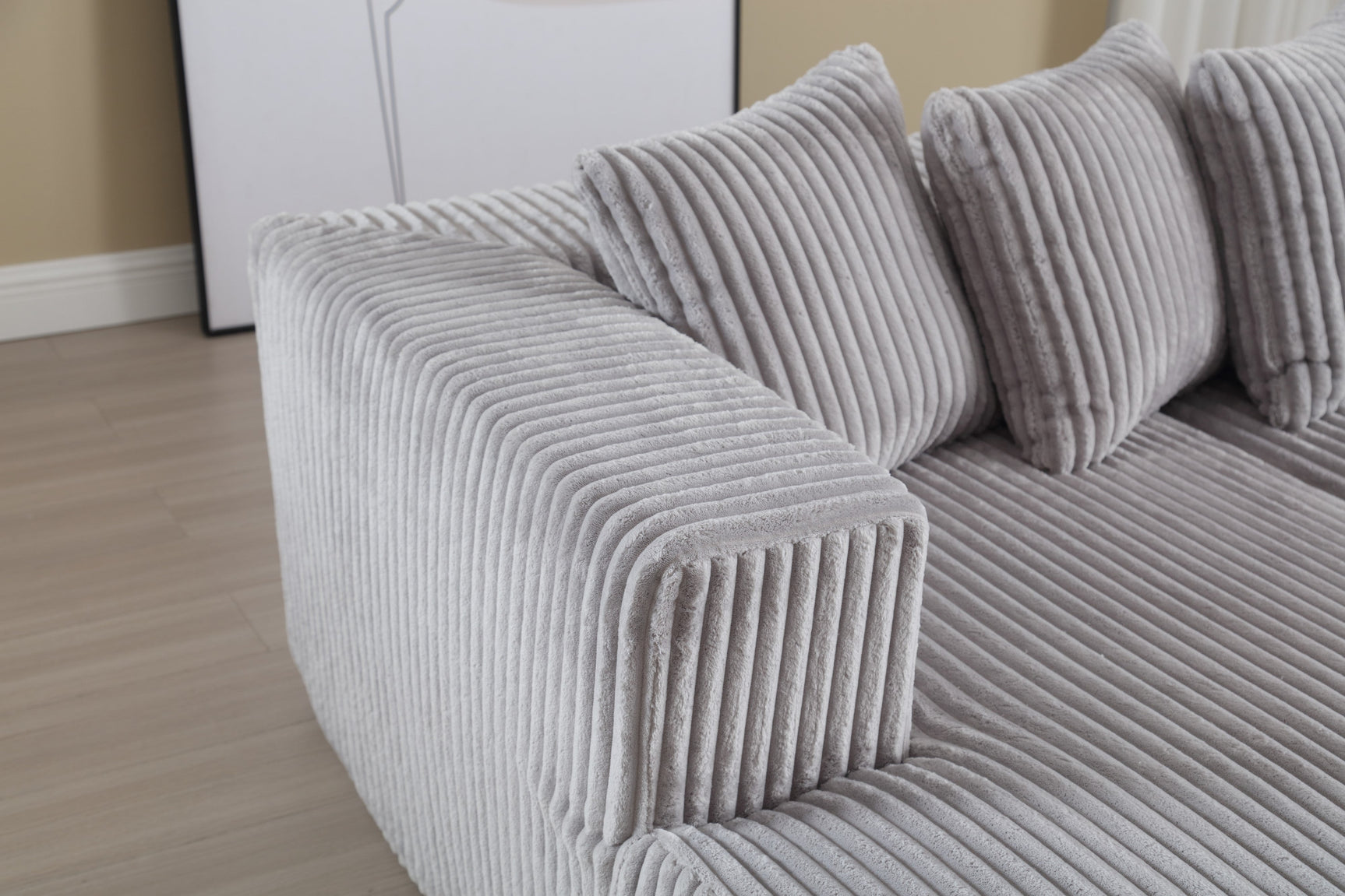 Alexus Corduroy Fabric Sectional Lounge