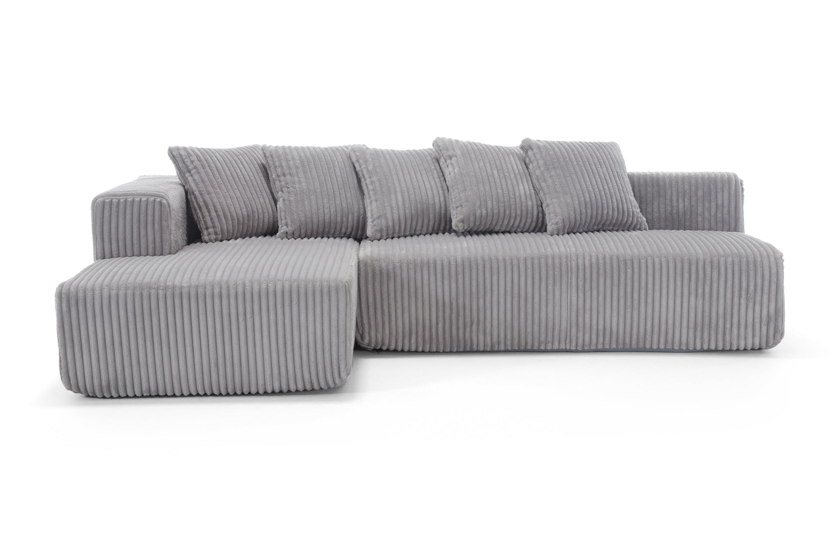 Alexus Corduroy Fabric Sectional Lounge