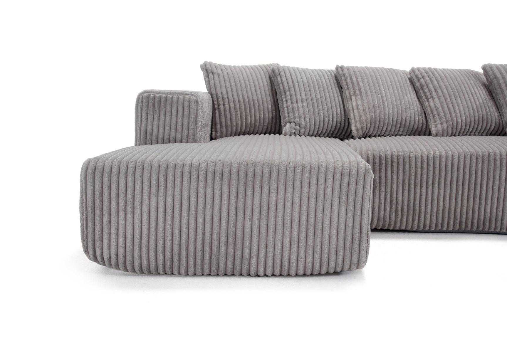 Alexus Corduroy Fabric Sectional Lounge