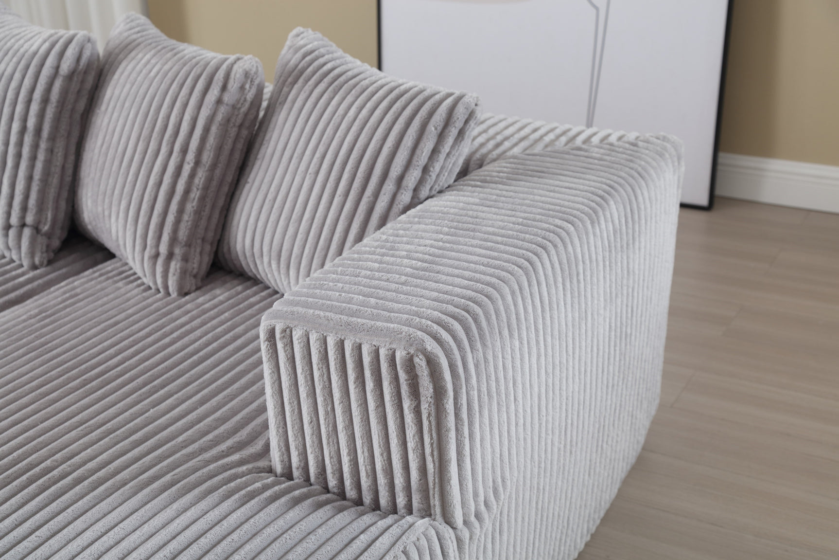 Alexus Corduroy Fabric Sectional Lounge