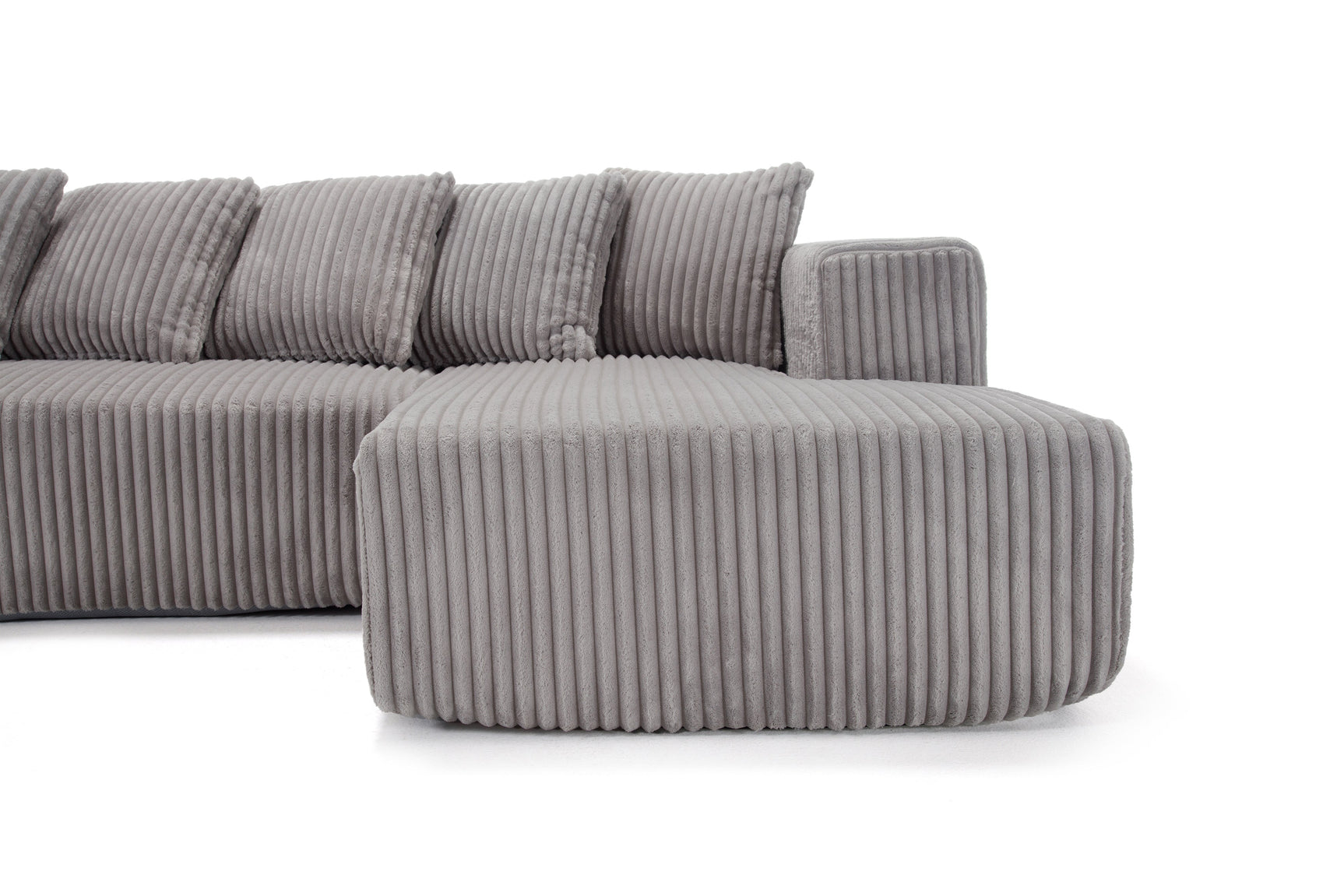 Alexus Corduroy Fabric Sectional Lounge