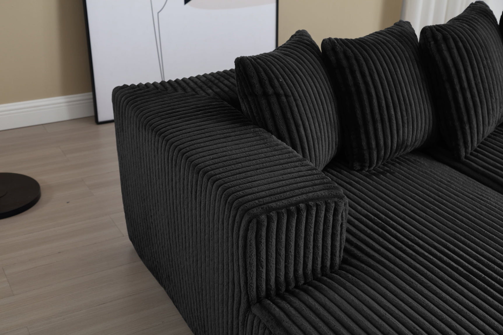 Alexus Corduroy Fabric Sectional Lounge