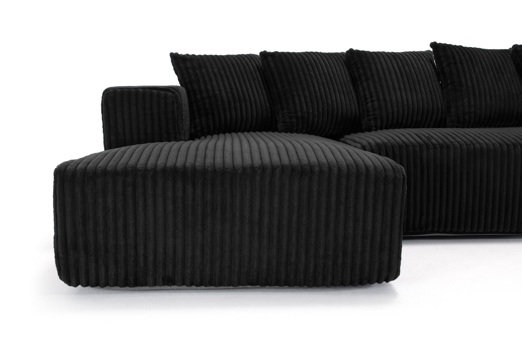 Alexus Corduroy Fabric Sectional Lounge