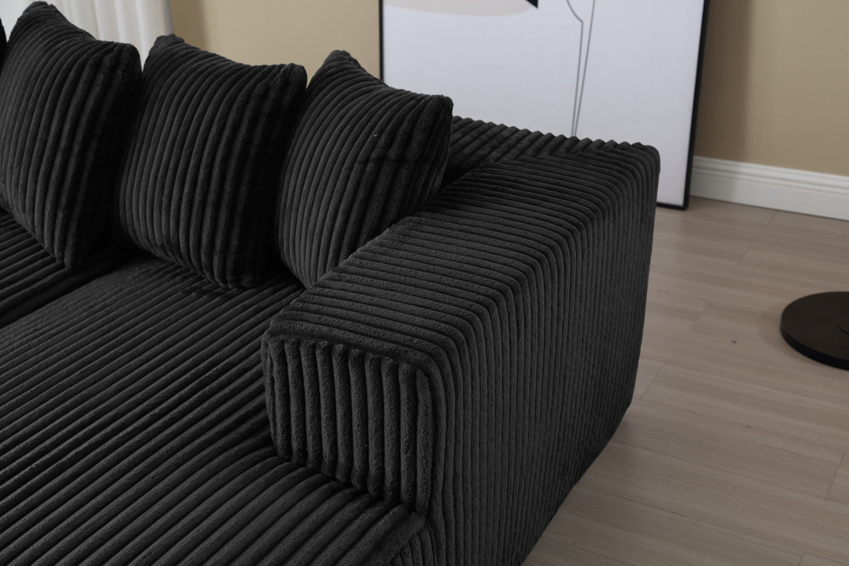 Alexus Corduroy Fabric Sectional Lounge