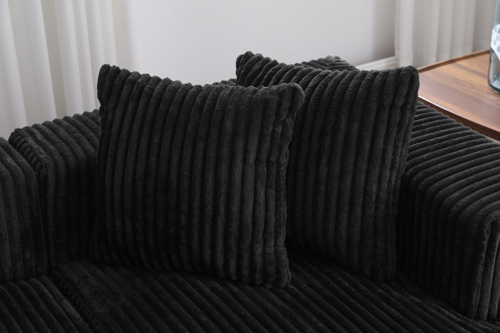 Alexus Corduroy Fabric Sectional Lounge