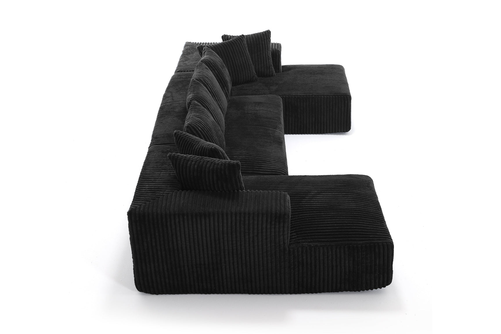 Alexus Corduroy Fabric Sectional Lounge