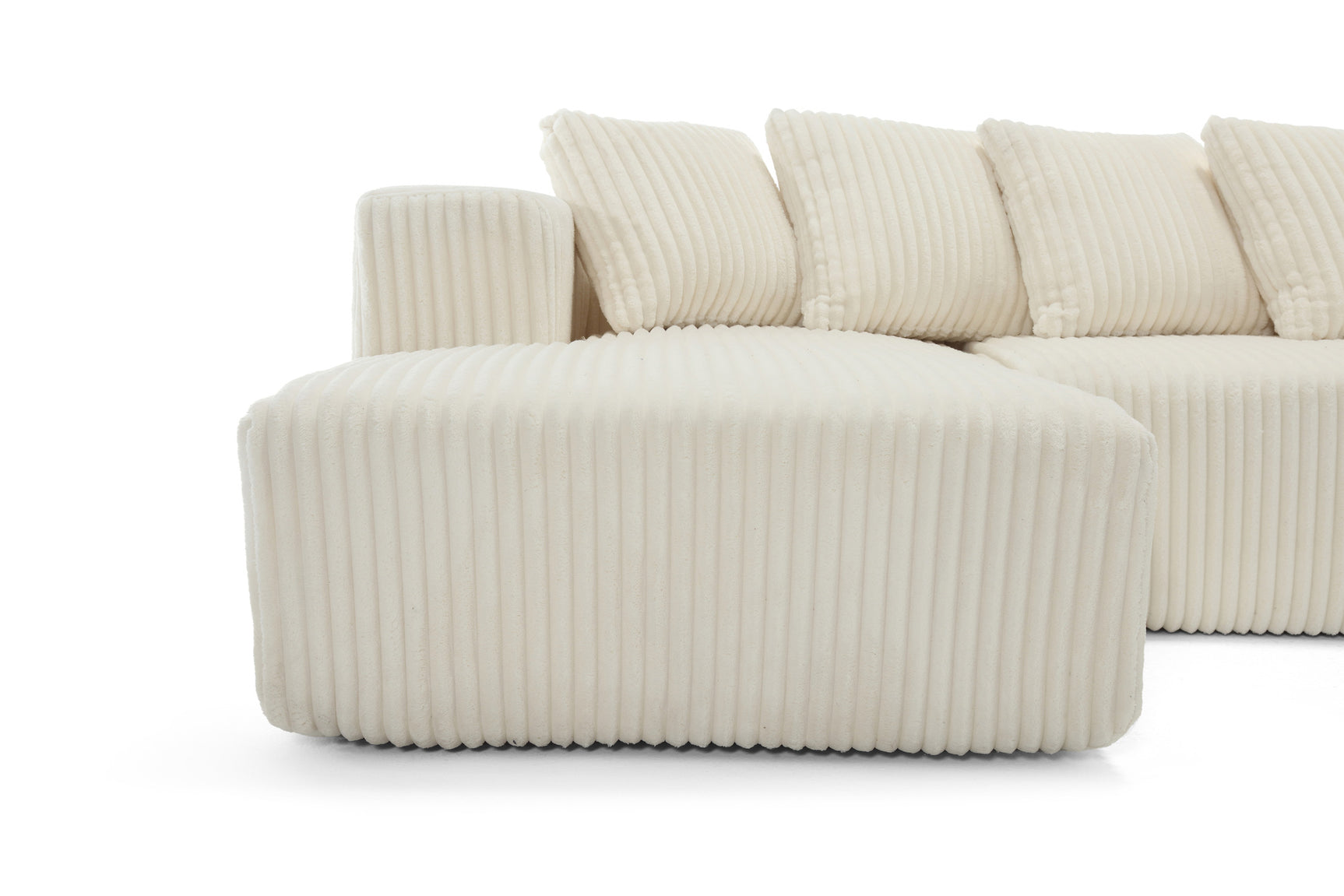 Alexus Corduroy Fabric Sectional Lounge