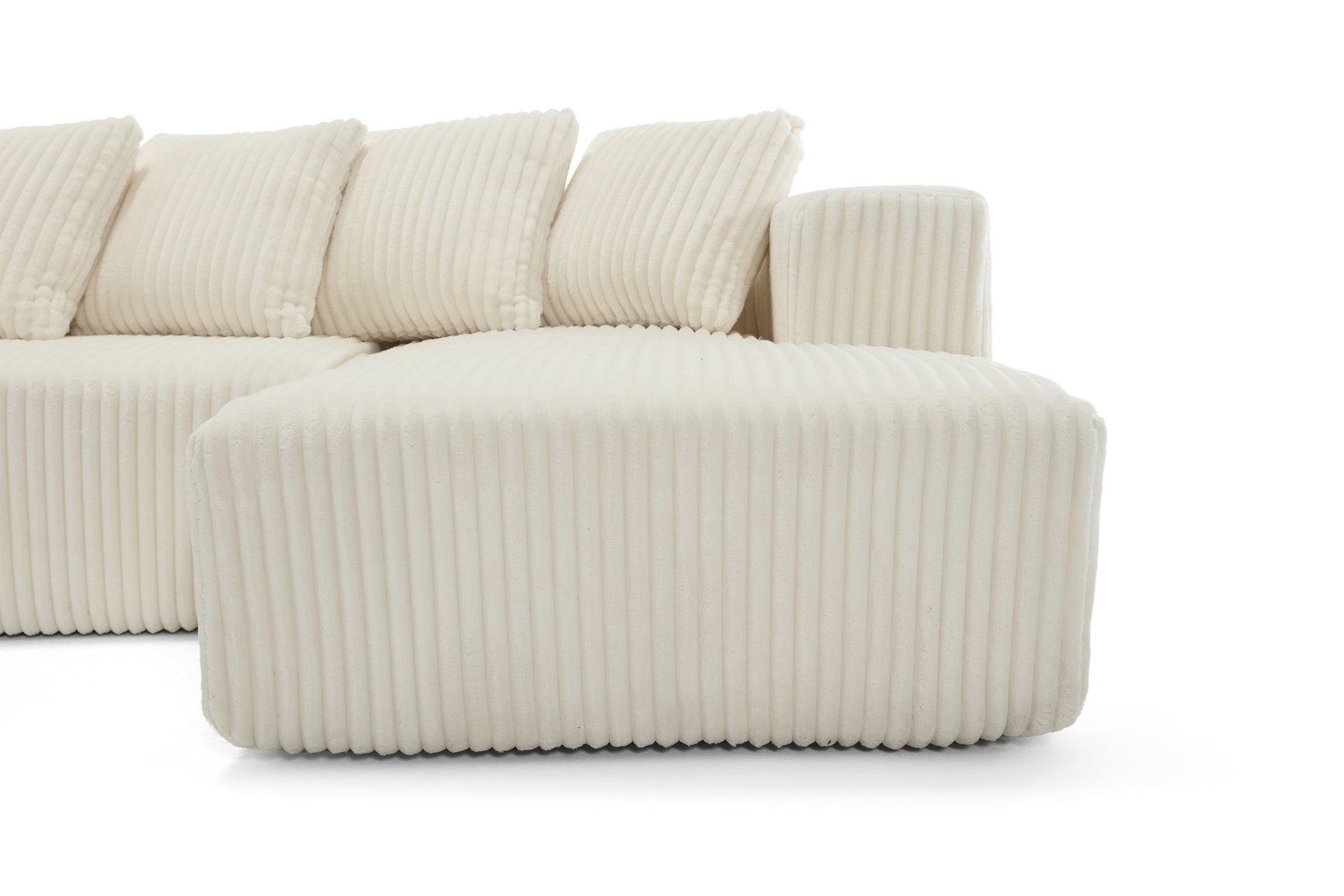 Alexus Corduroy Fabric Sectional Lounge