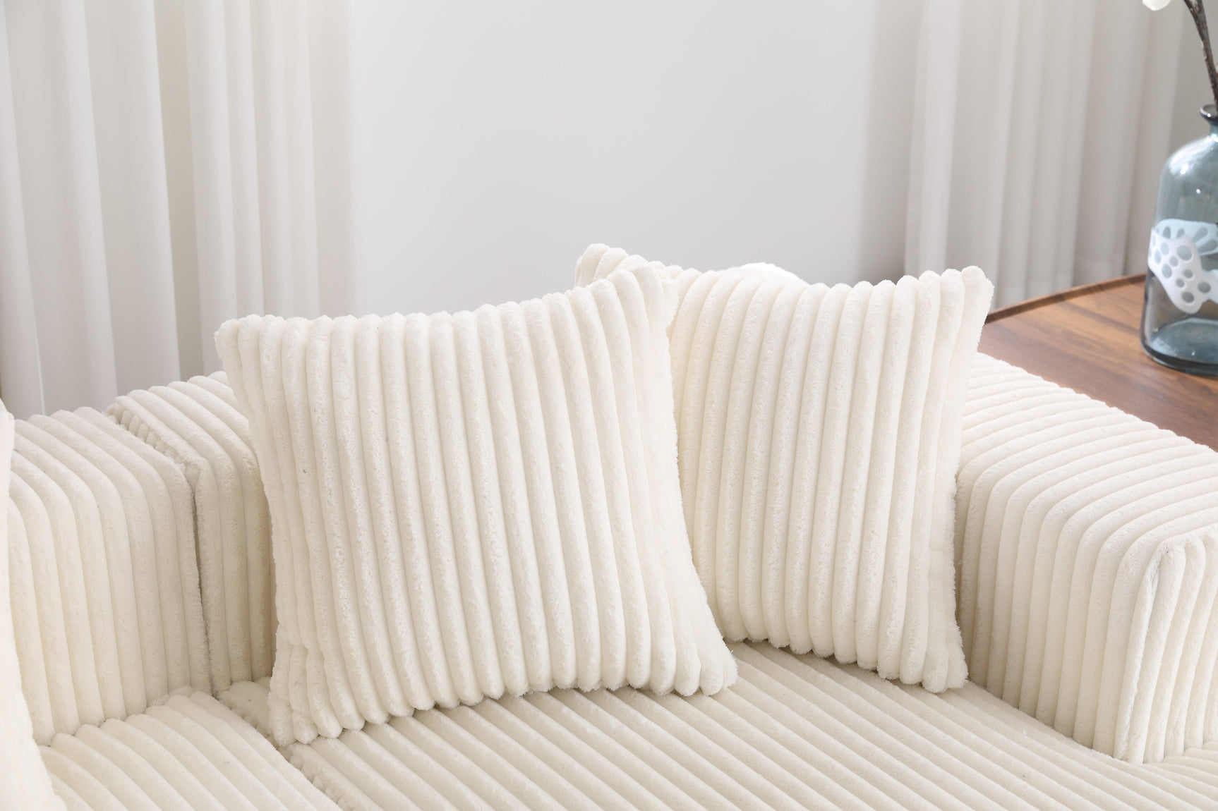 Alexus Corduroy Fabric Sectional Lounge