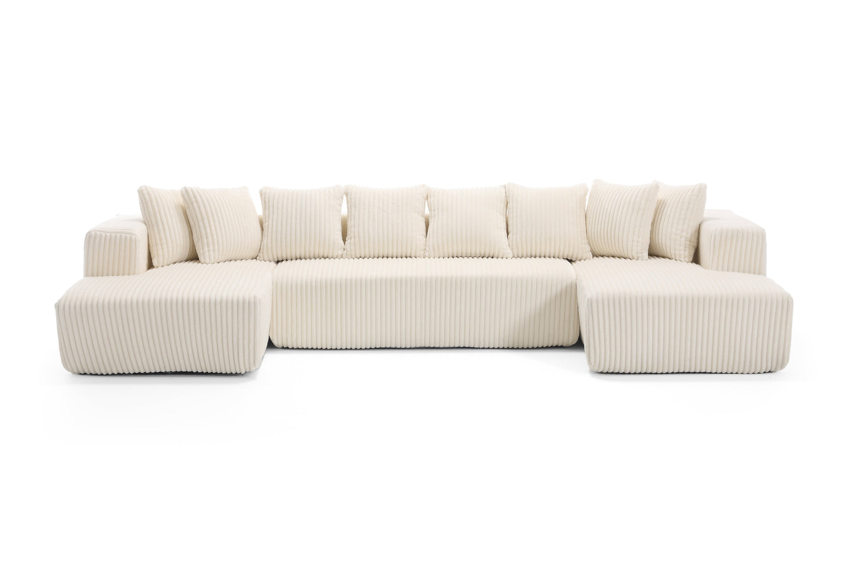 Alexus Corduroy Fabric Sectional Lounge