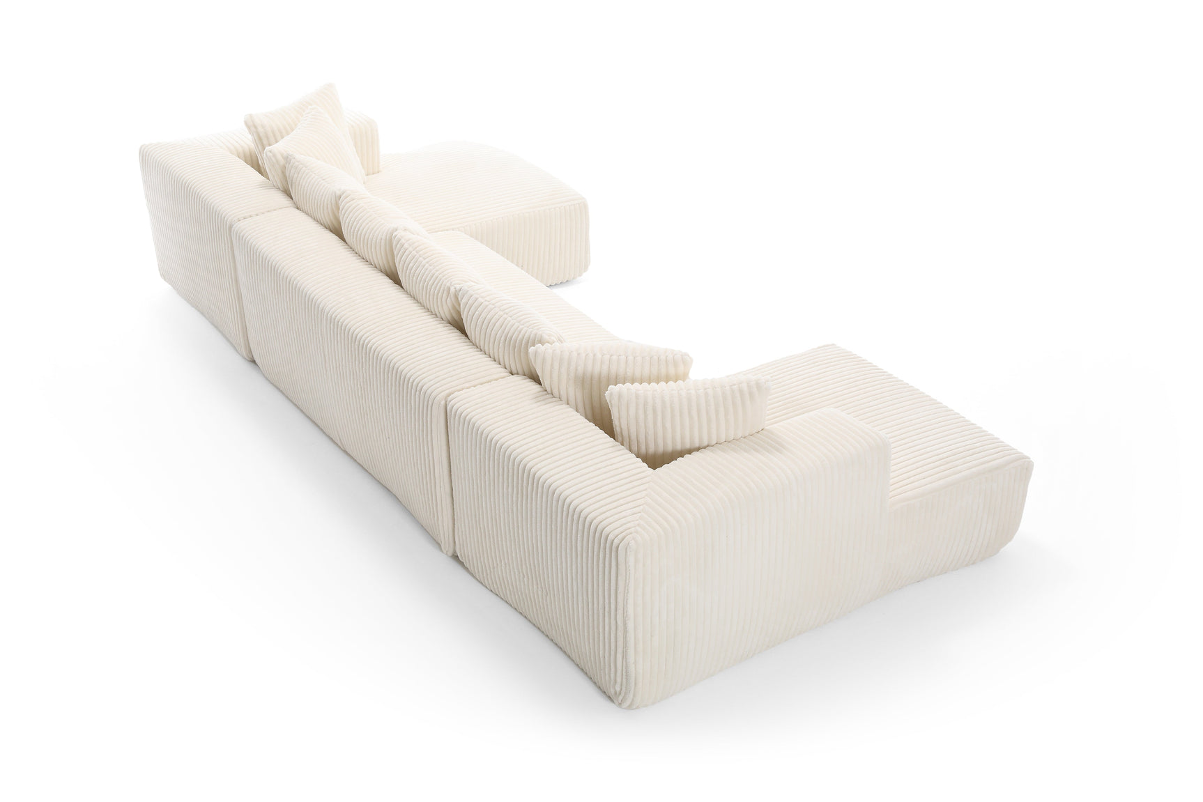 Alexus Corduroy Fabric Sectional Lounge