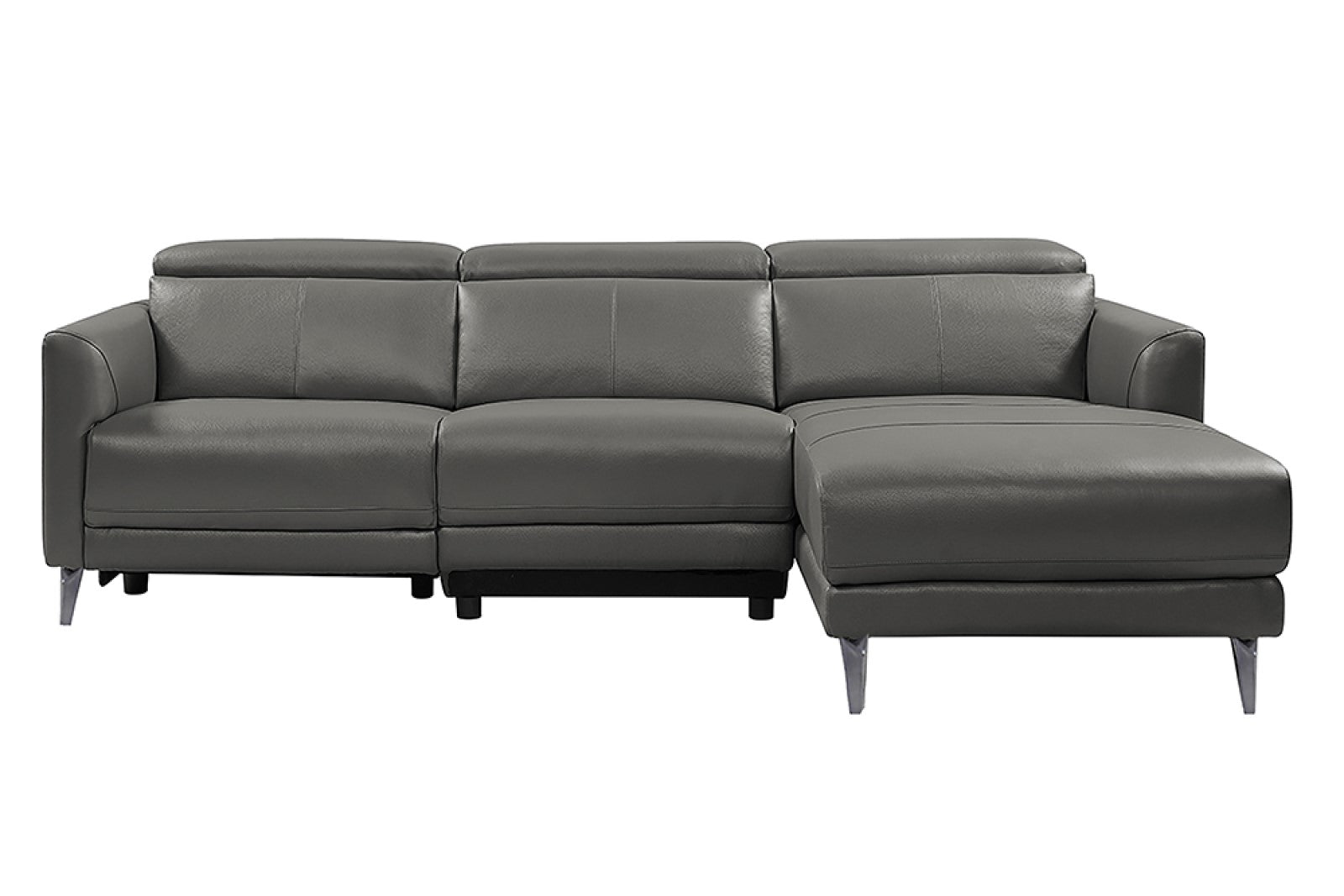Andria Leather Reclining Sectional Lounge