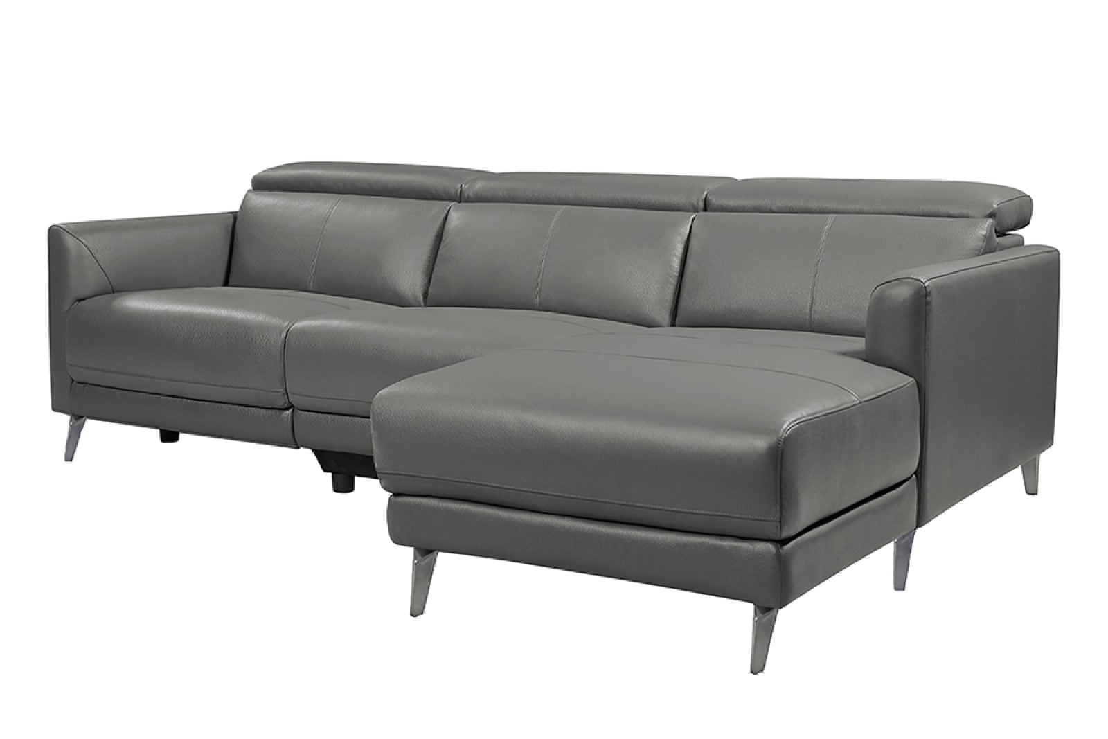 Andria Leather Reclining Sectional Lounge