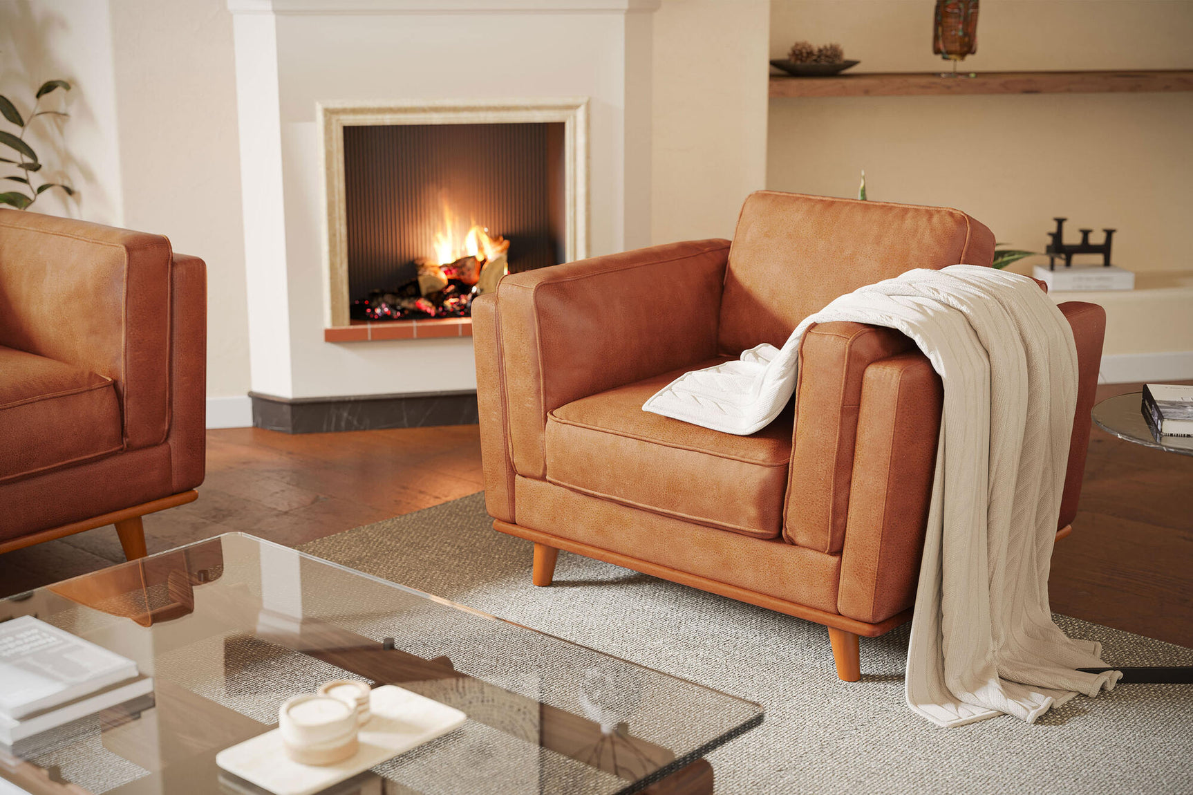 Artisan Leather Accent Chair