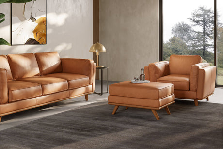 Artisan Leather Ottoman