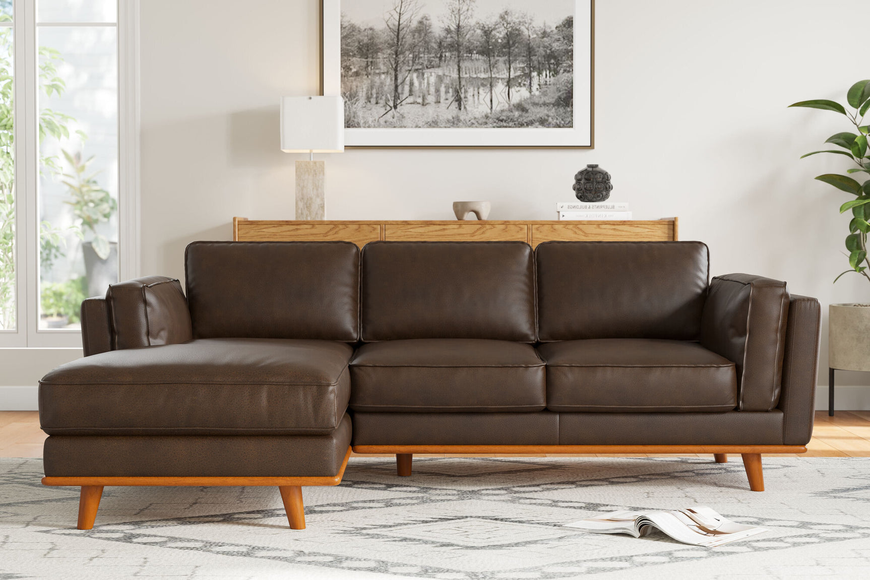 Artisan Leather Sectional Lounge