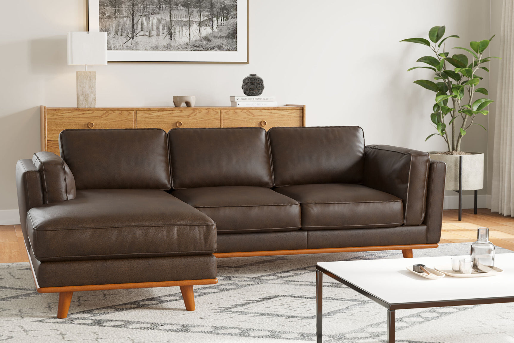 Artisan Leather Sectional Lounge