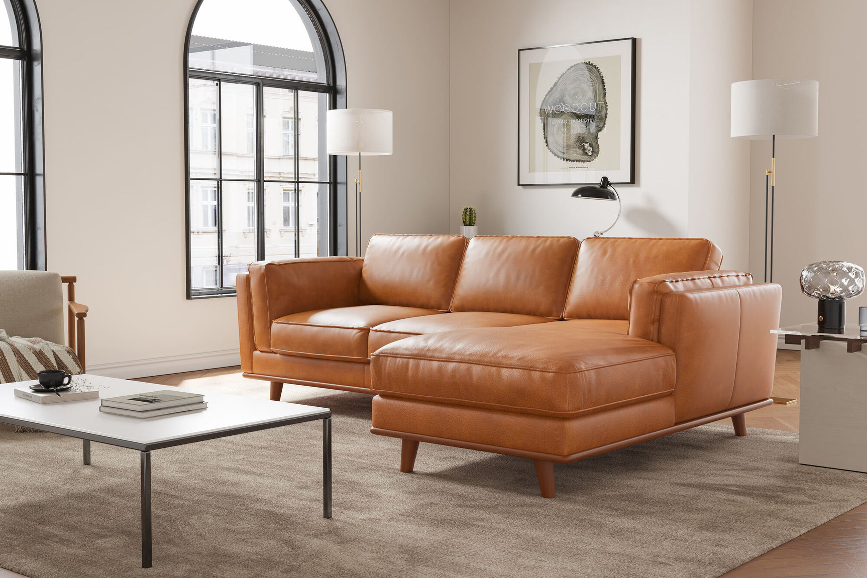 Artisan Leather Sectional Lounge