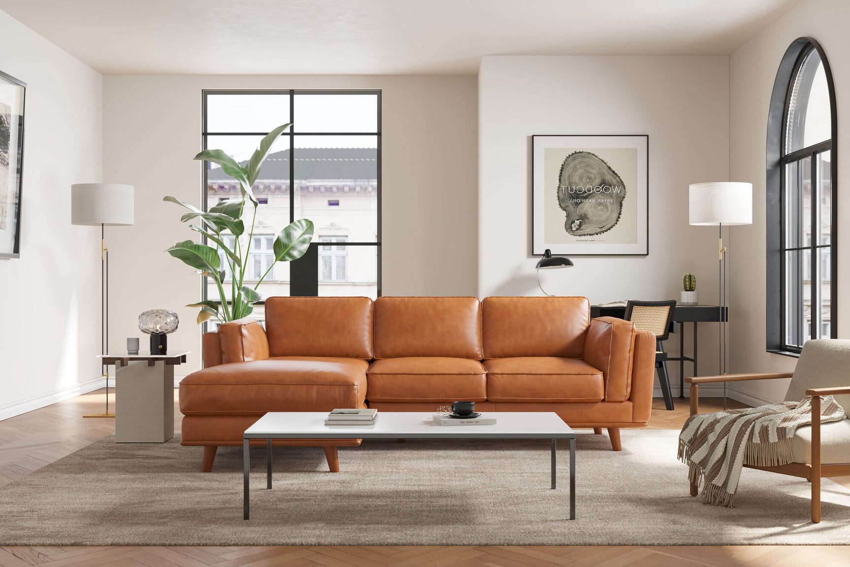 Artisan Leather Sectional Lounge