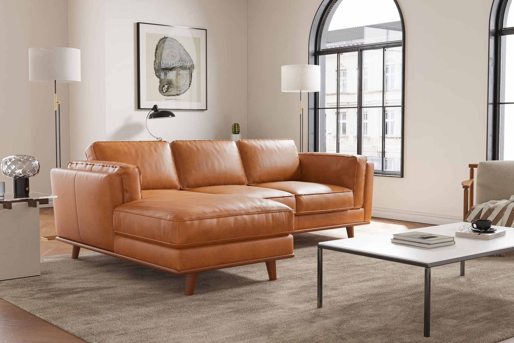 Artisan Leather Sectional Lounge