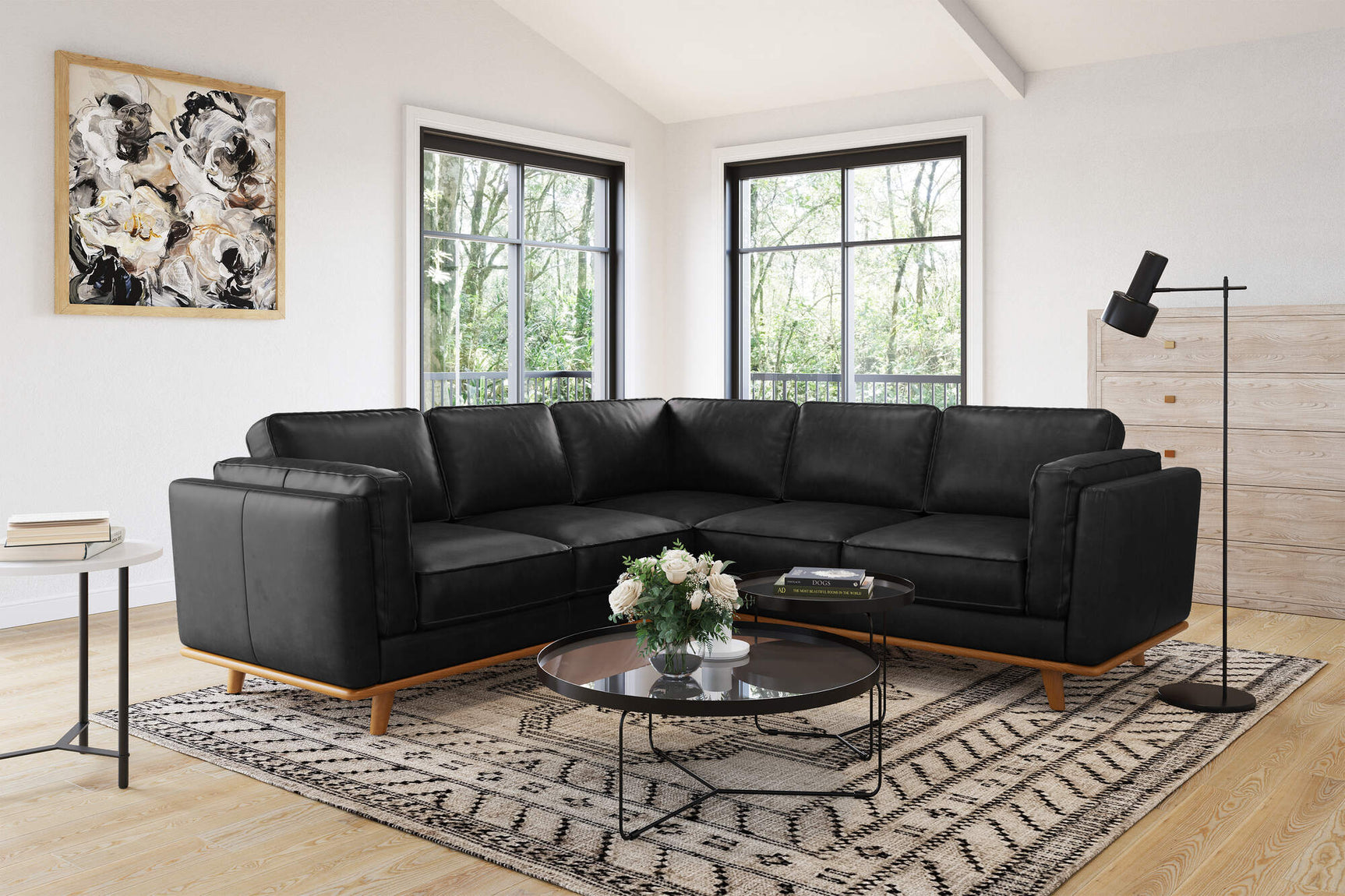 Artisan Leather Corner Sectional Lounge
