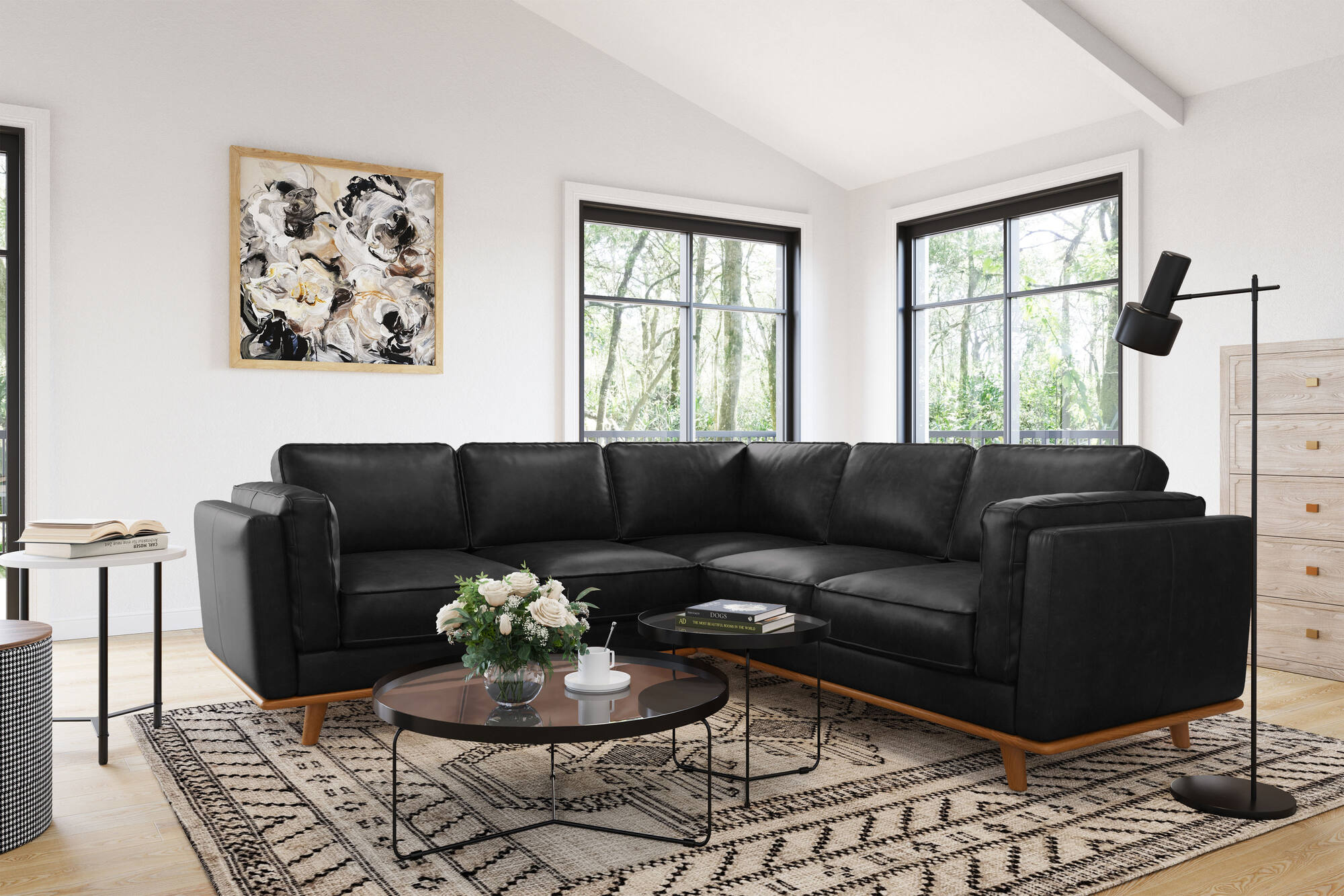 Artisan Leather Corner Sectional Lounge