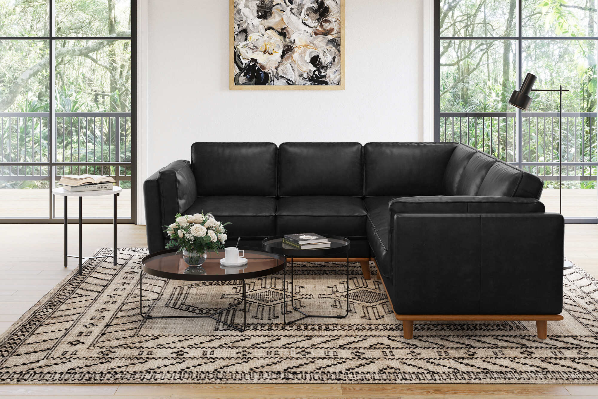 Artisan Leather Corner Sectional Lounge