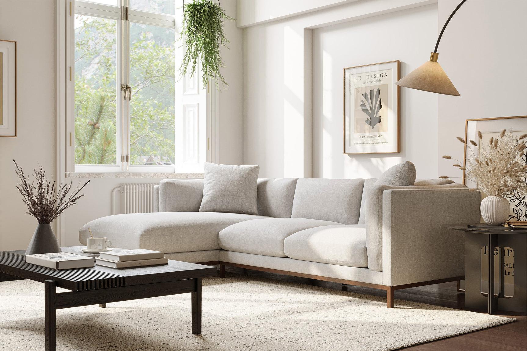 Bergen Fabric Sectional Lounge