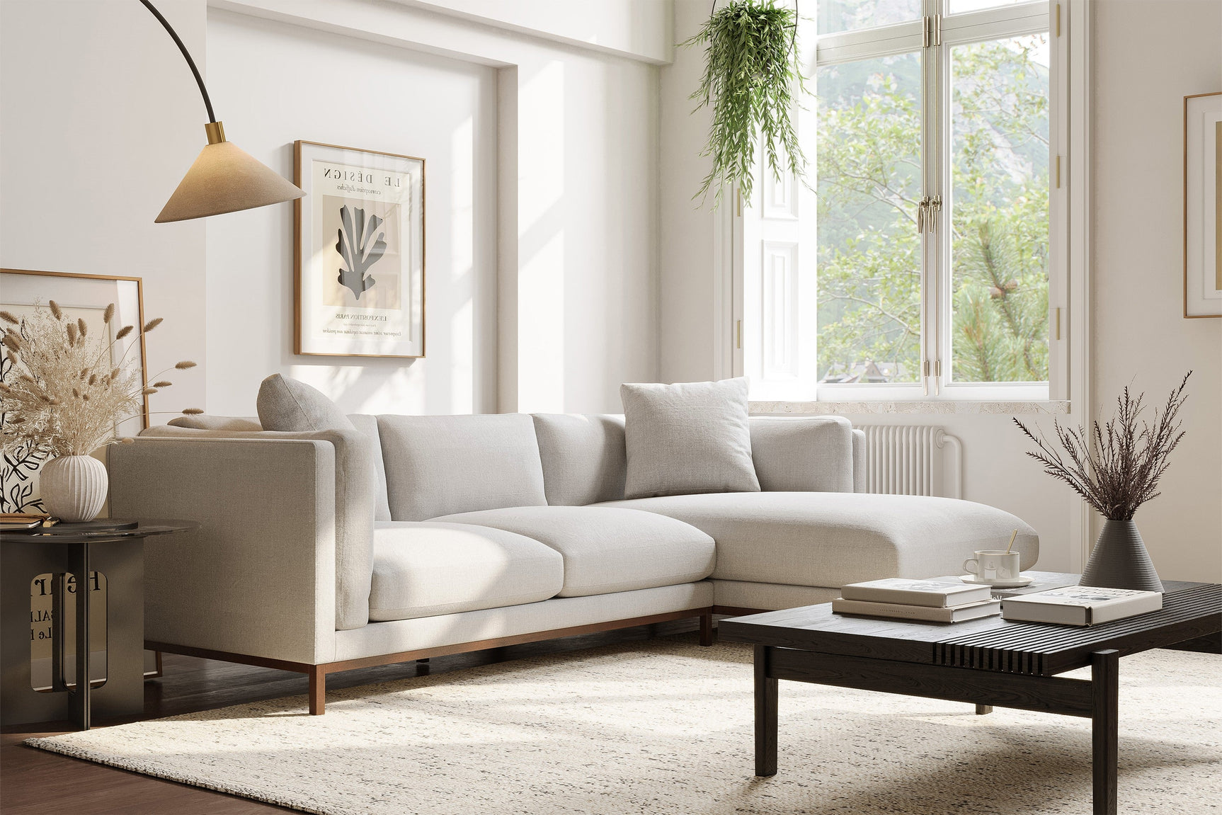 Bergen Fabric Sectional Lounge
