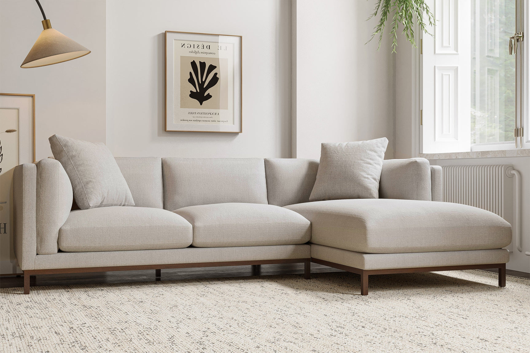 Bergen Fabric Sectional Lounge