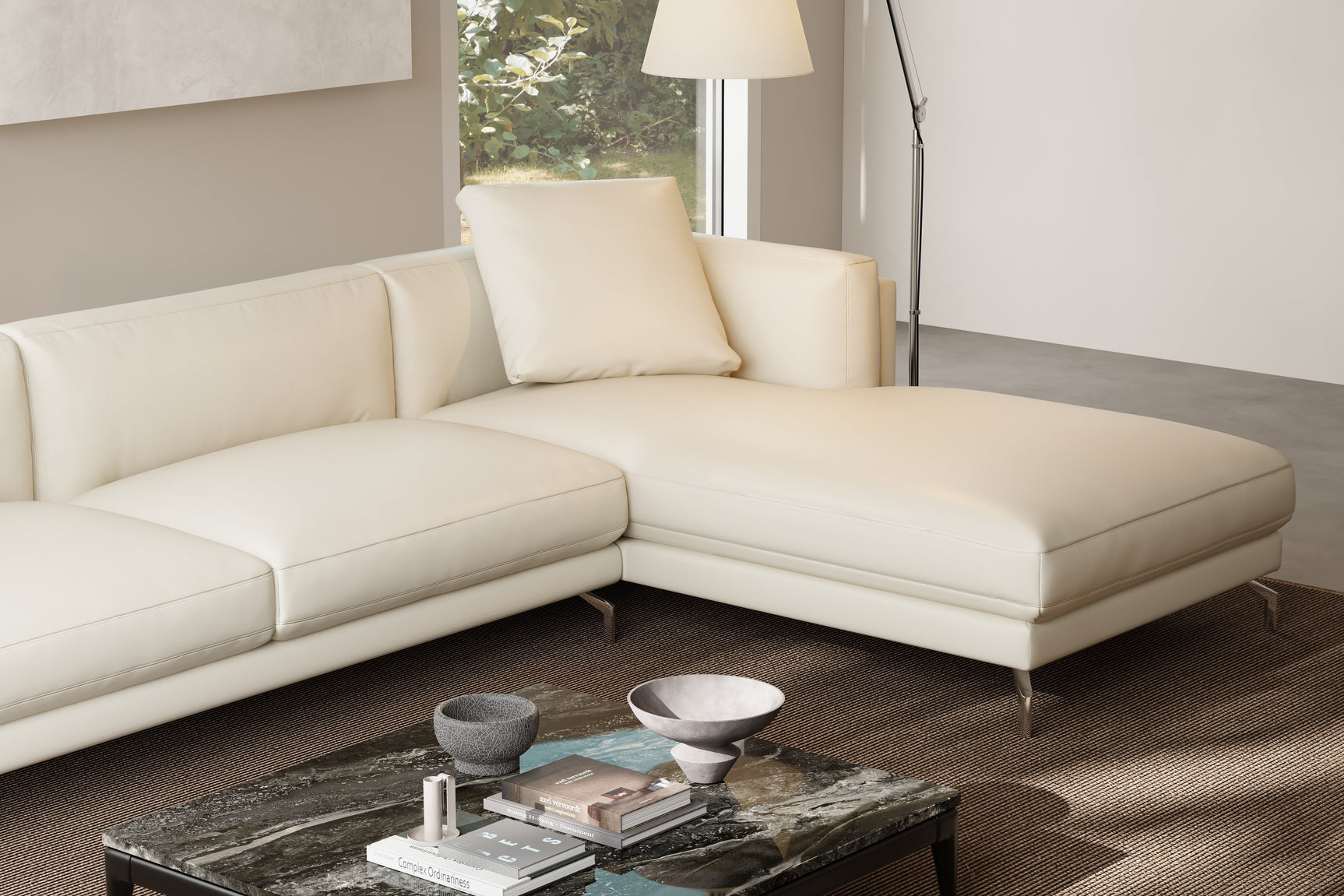 Zadar Leather Sectional Lounge