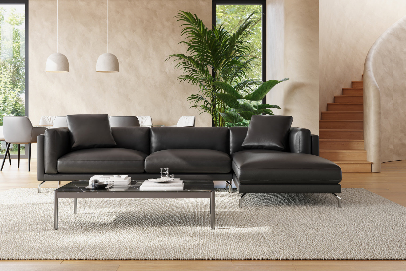 Zadar Leather Sectional Lounge