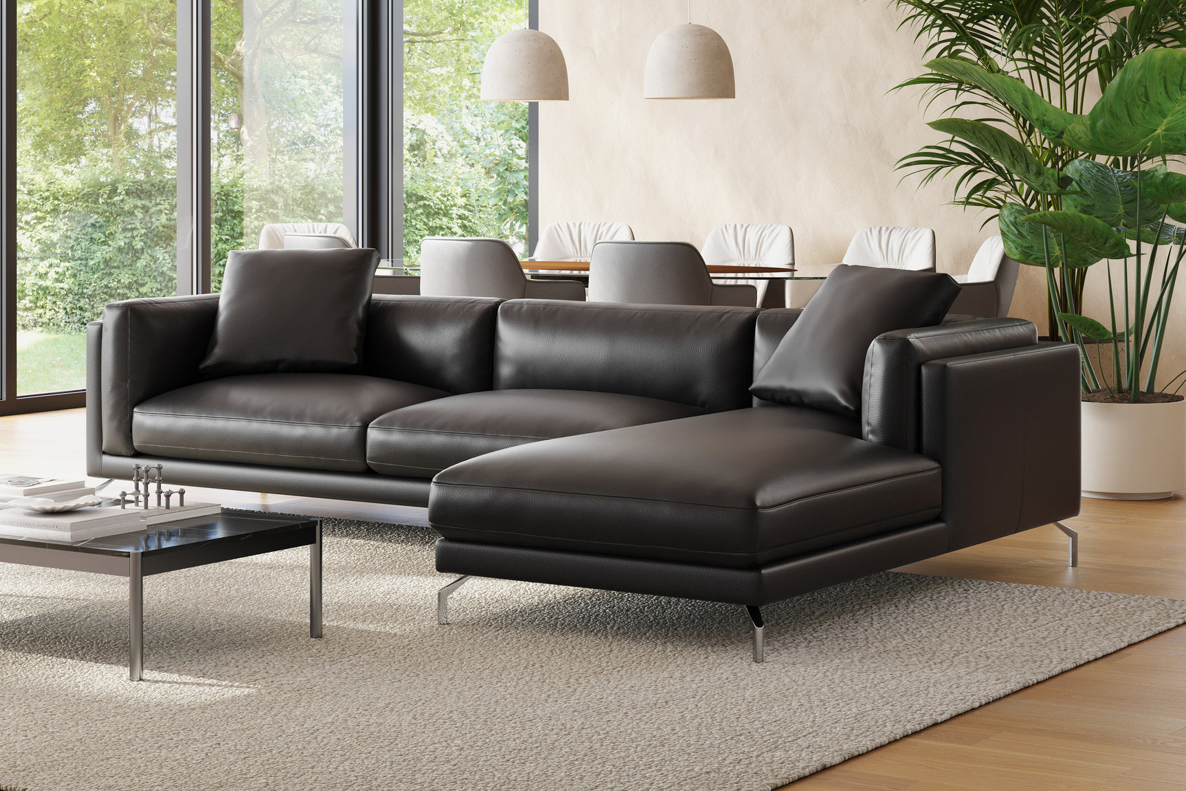 Zadar Leather Sectional Lounge
