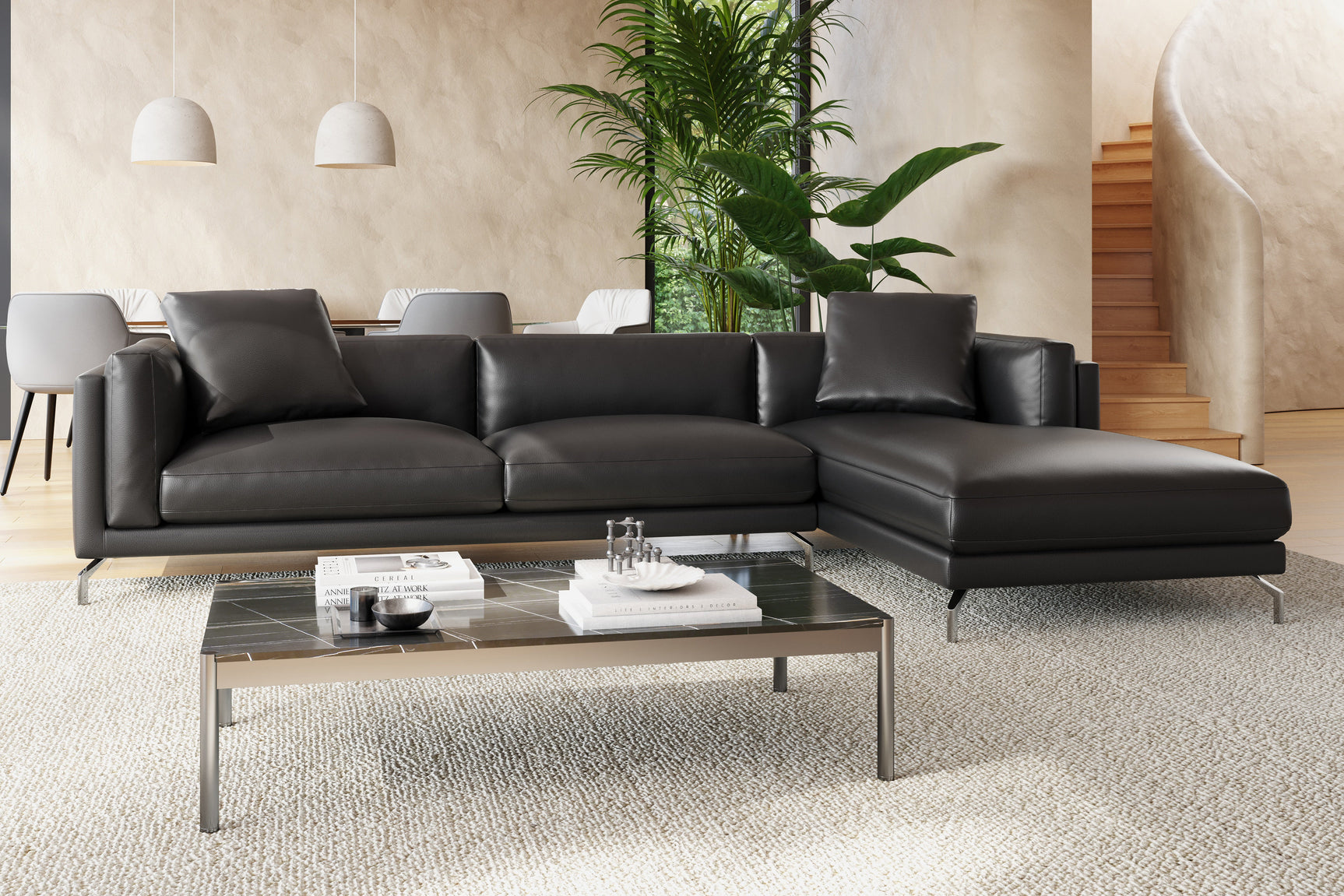 Zadar Leather Sectional Lounge