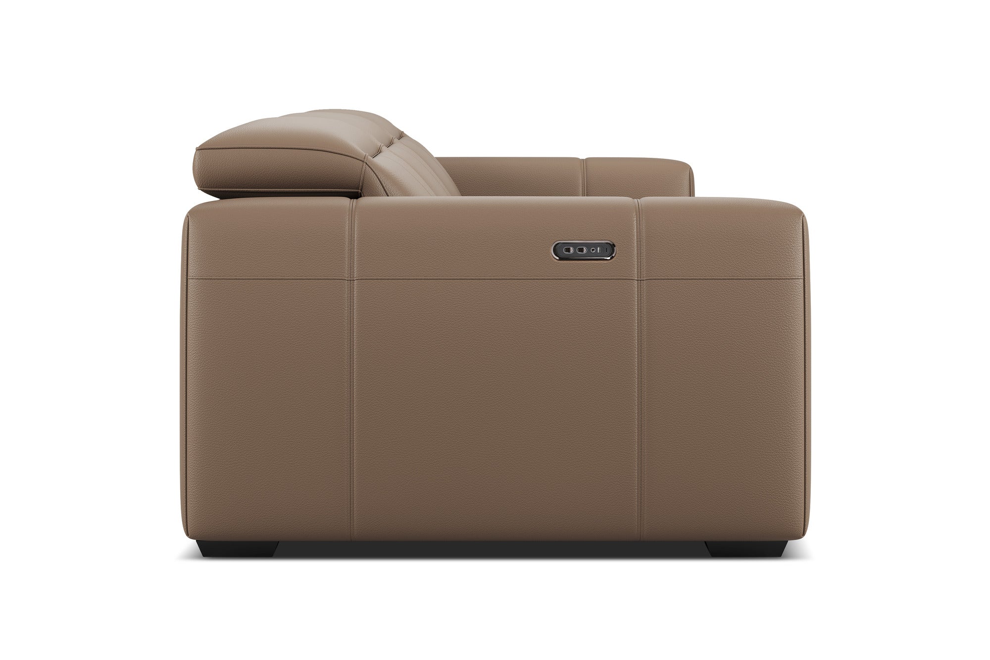 Carmen Leather Dual Recliner Lounge with Console