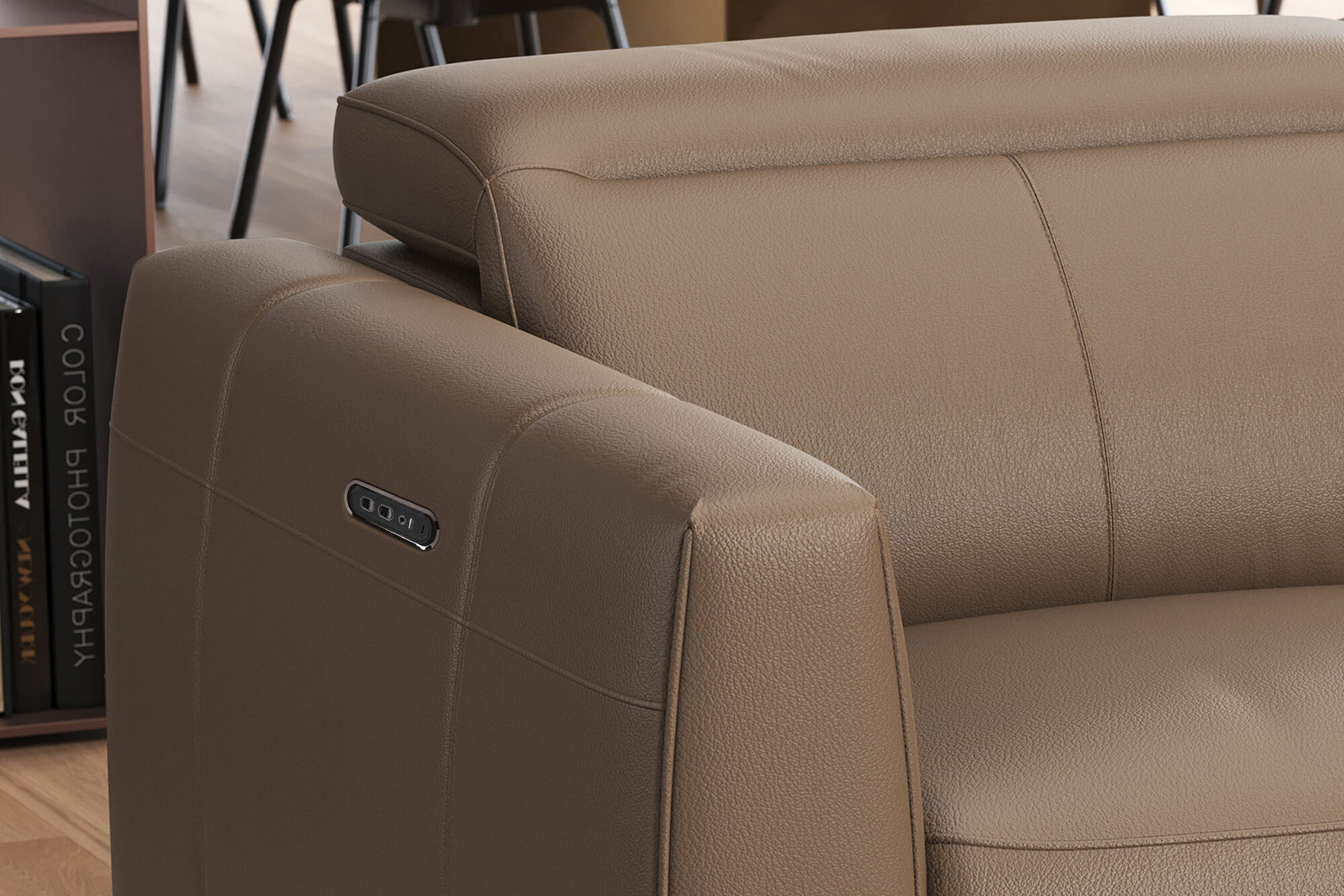 Carmen Leather Recliner Accent Chair