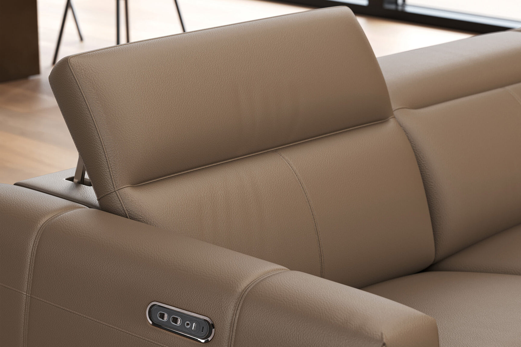 Carmen Leather Dual Recliner Lounge