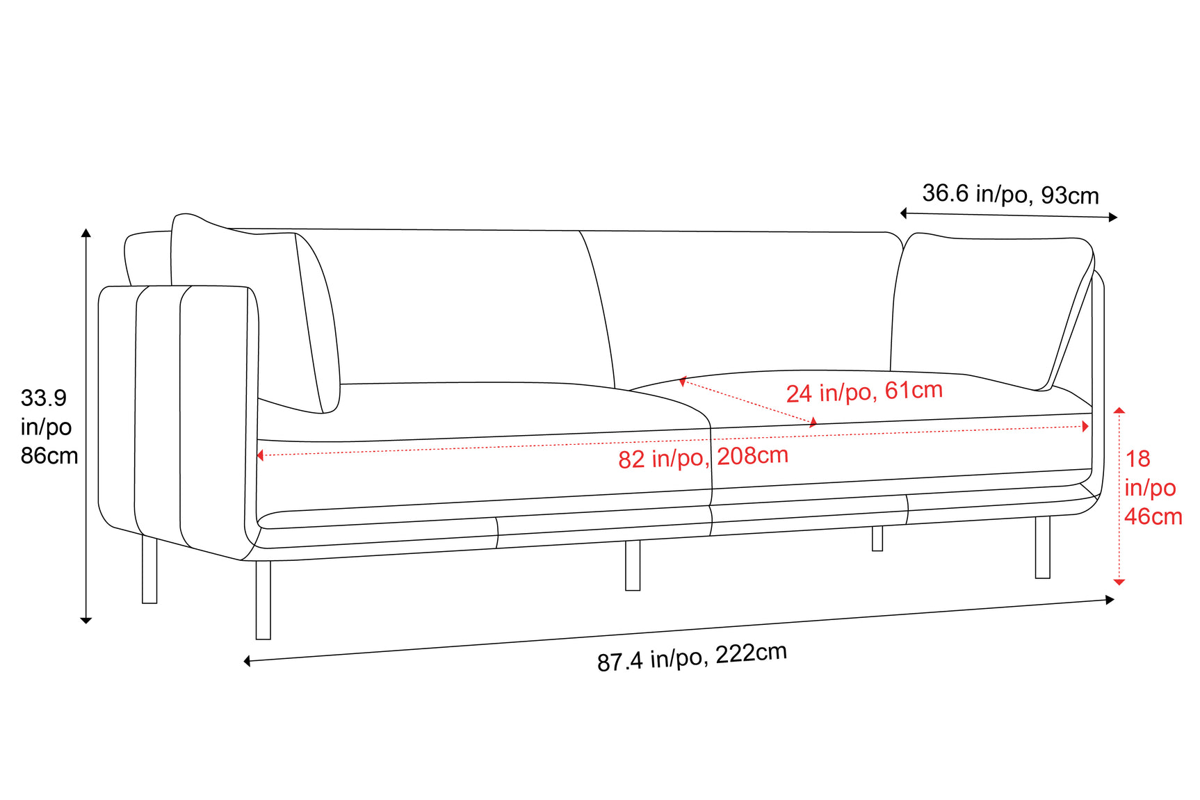 Chloe Leather Lounge