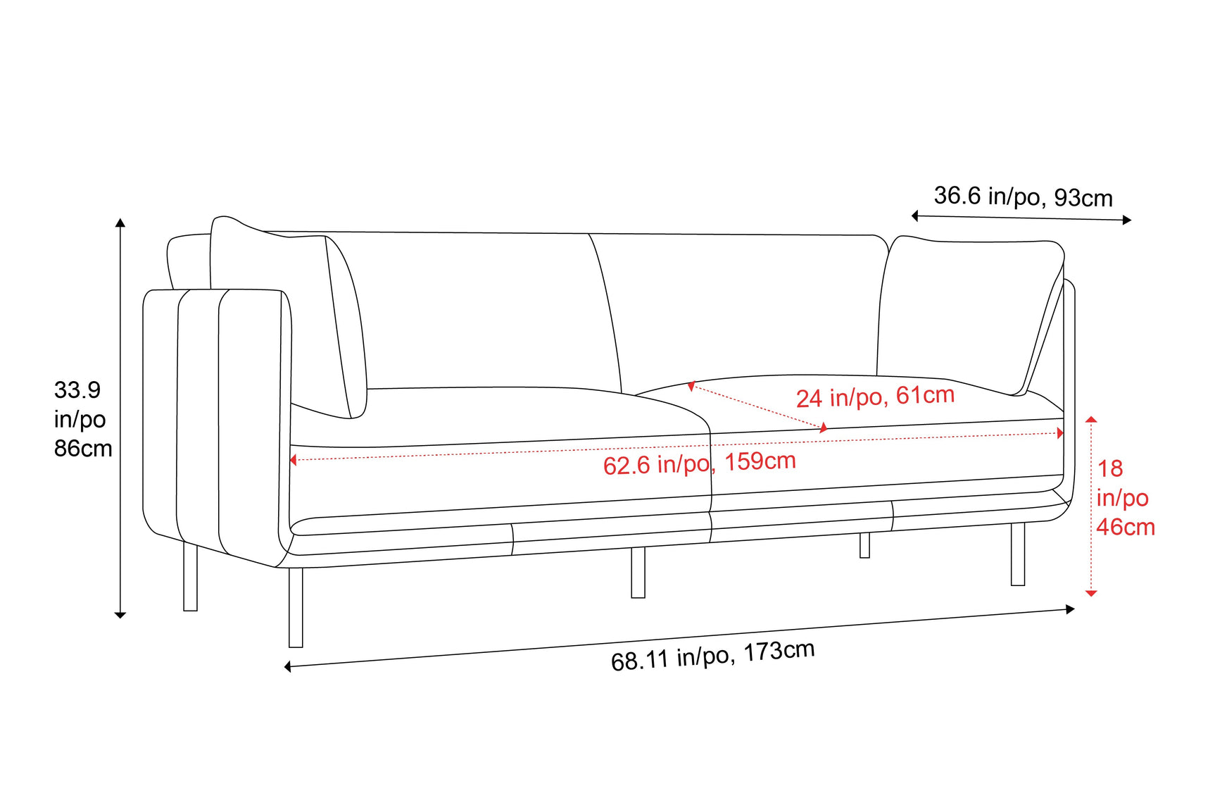 Chloe Leather Lounge