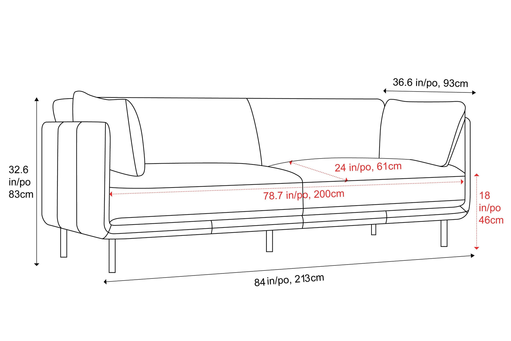 Chloe Leather Lounge