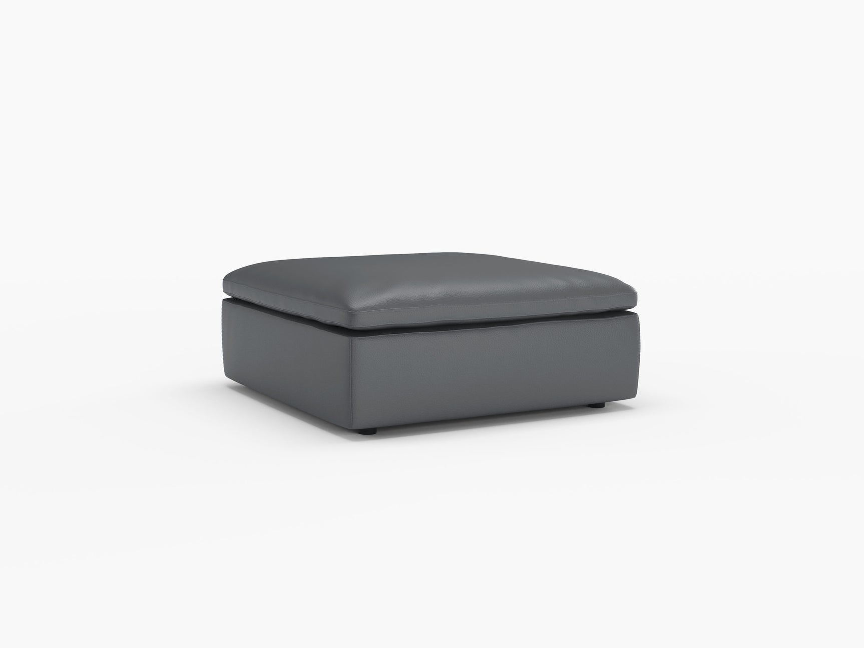 Claire Leather Ottoman
