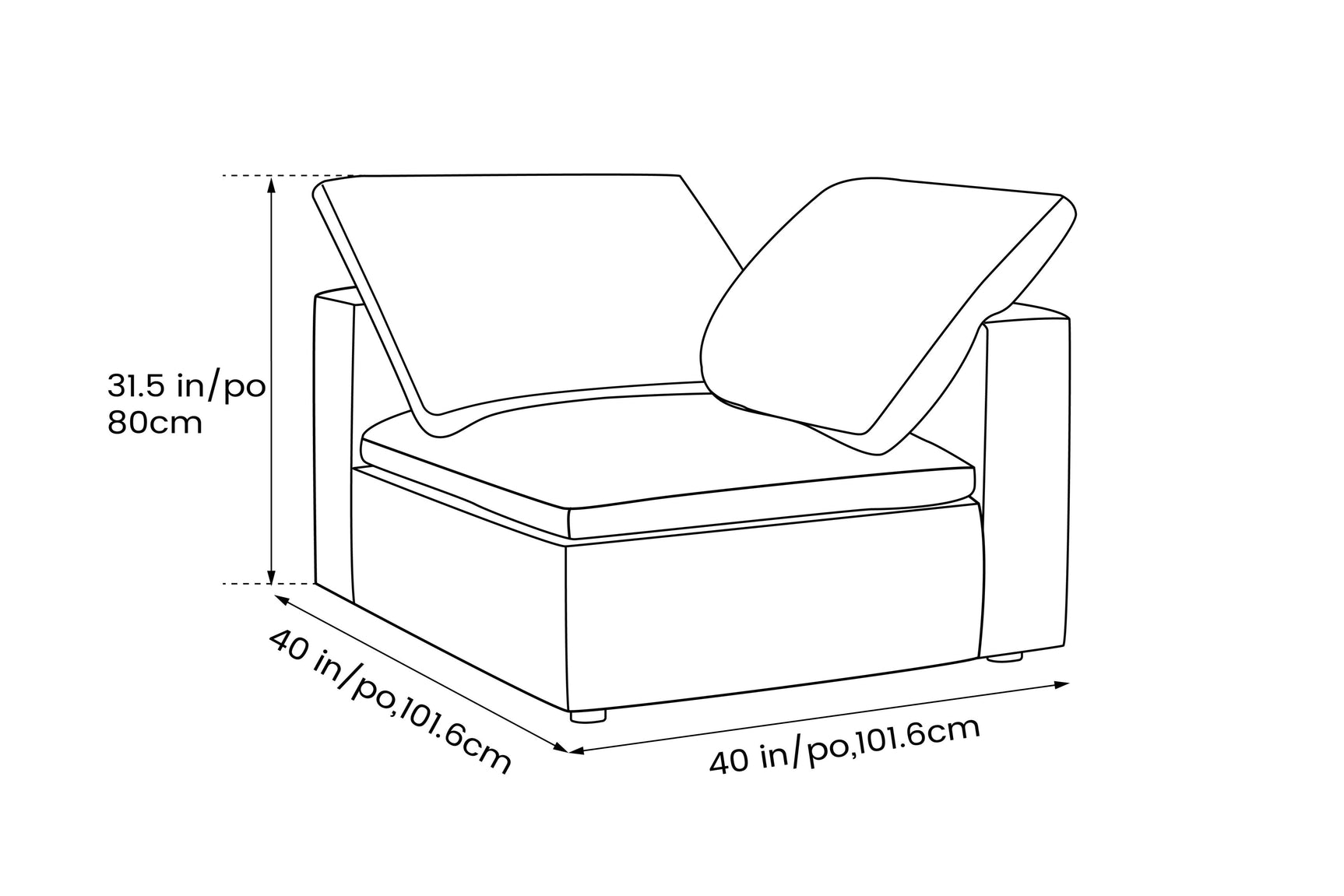 Claire Leather Corner Piece