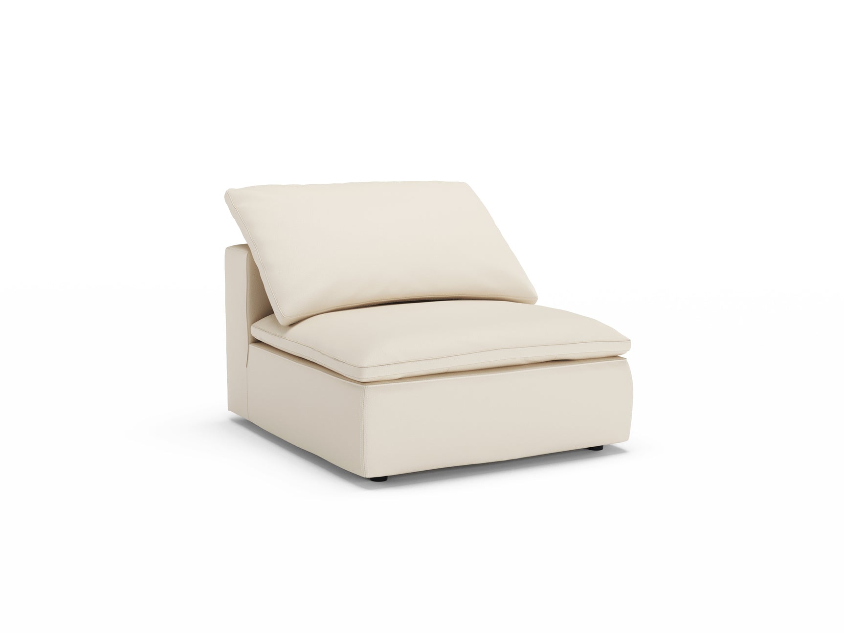 Claire Leather Armless Piece