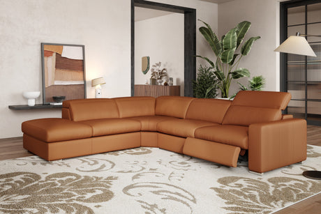 Clara Leather Recliner Sectional Lounge