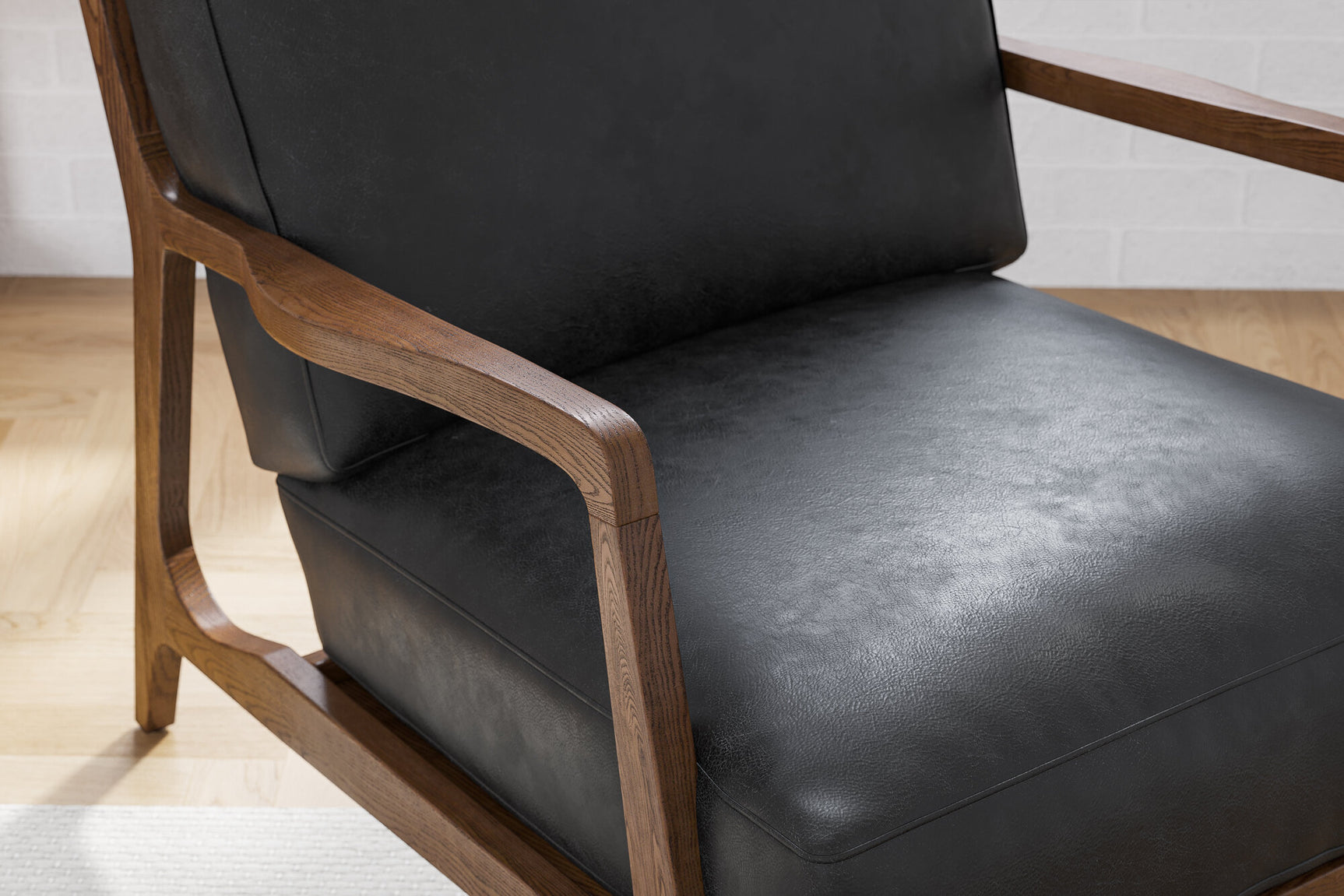 Ella Leather Accent Chair