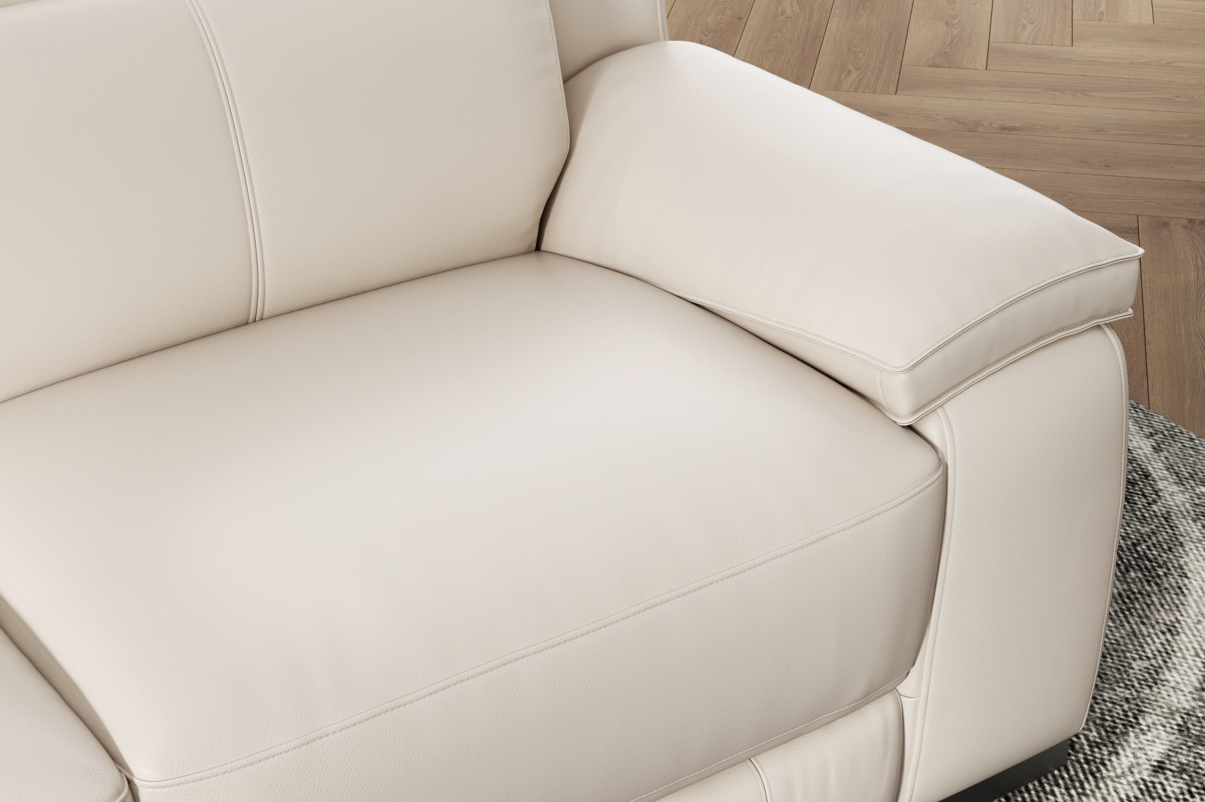 Ellie Leather Corner Sectional Lounge