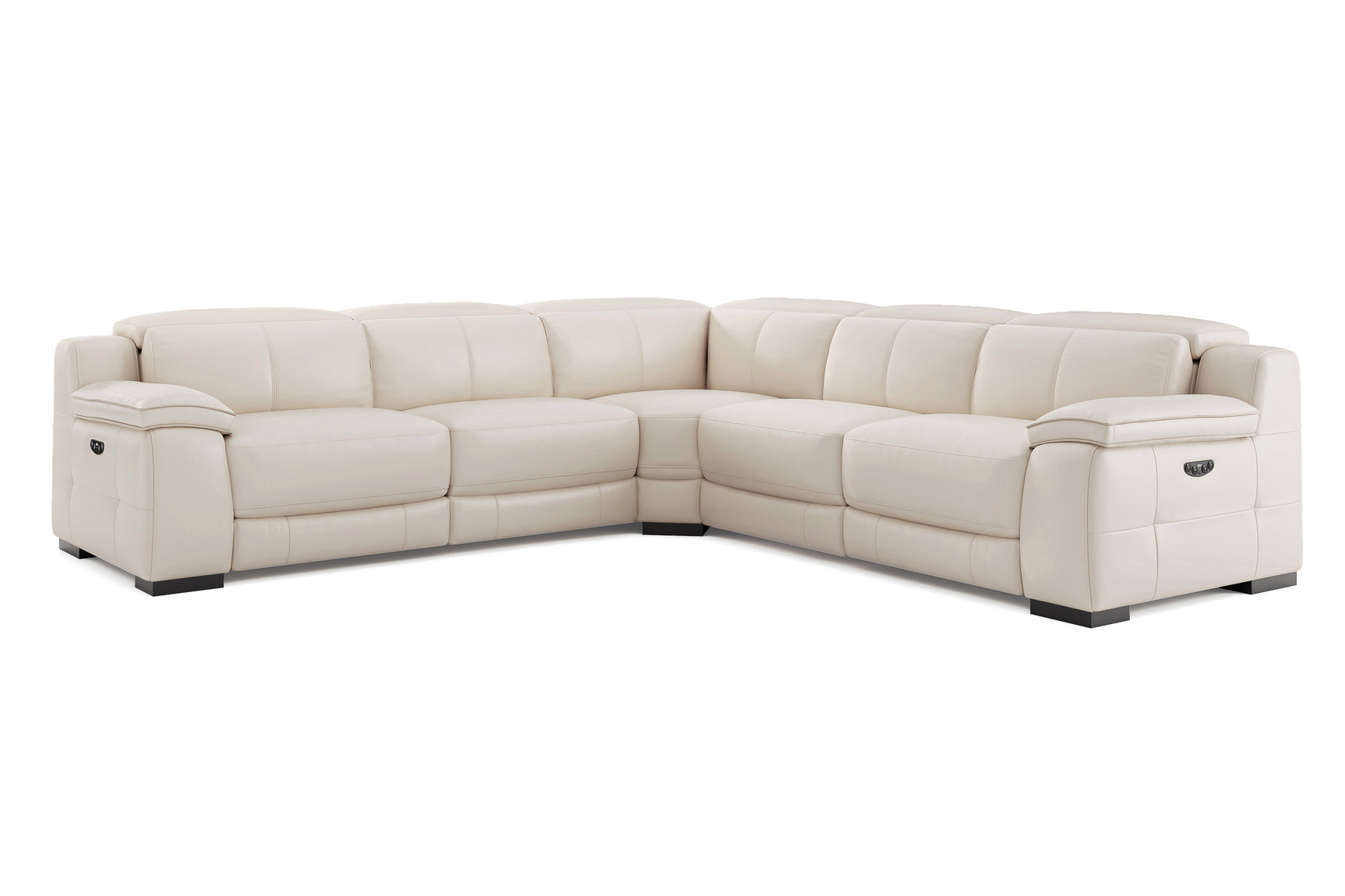 Ellie Leather Corner Sectional Lounge